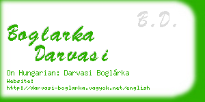 boglarka darvasi business card